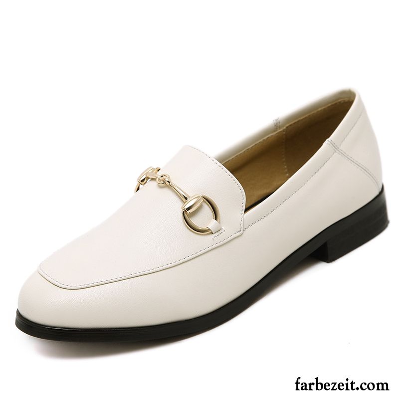 Norweger Schuhe Damen Flache Schnürschuhe Feder Hochschule Wind Allgleiches England Slip-on Schüler Lederschuhe Halbschuhe Casual Billig