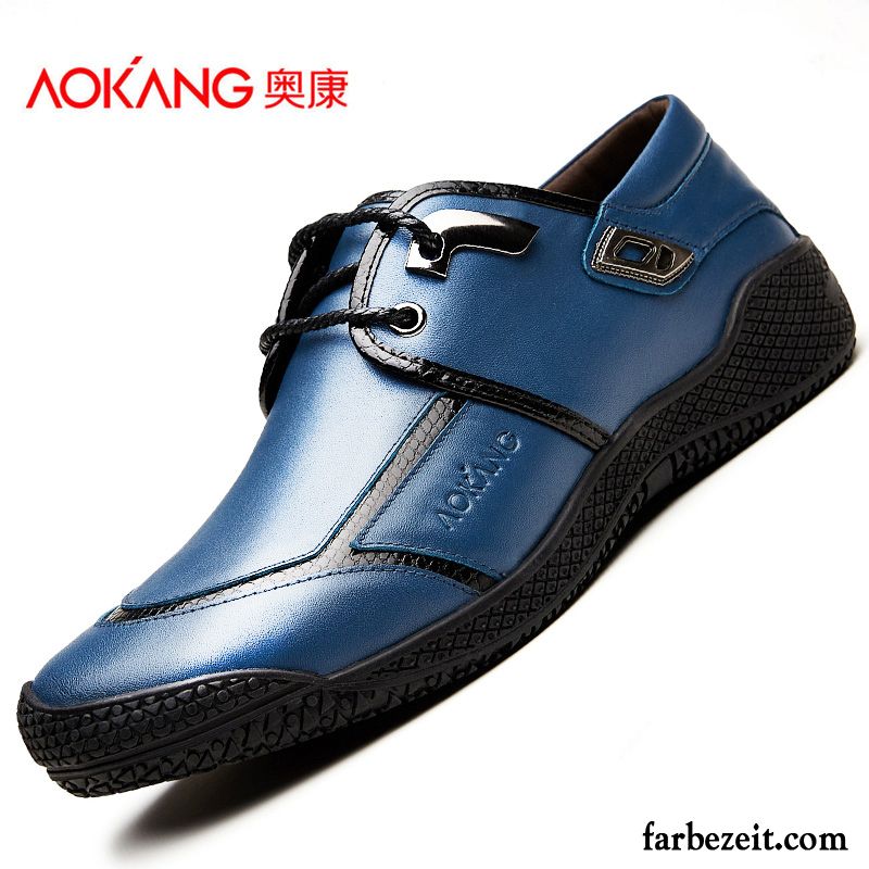 Orthopädische Schuhe Herren Fahrschuhe Trend Casual Jugend Feder Echtleder England Lederschue Weiche Sohle Günstig