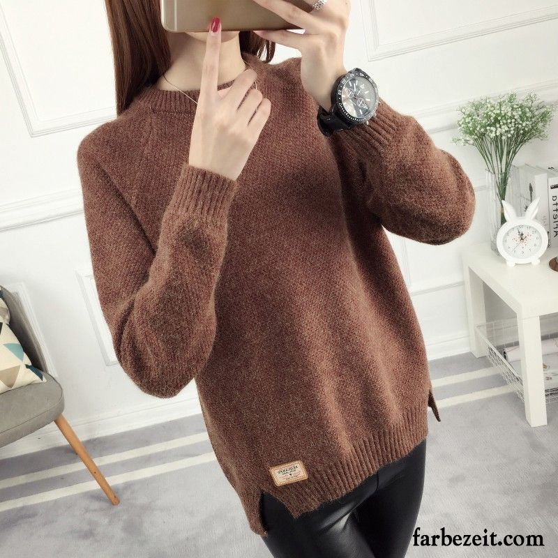 Pullover Sterne Damen Mantel Kurzer Absatz Strickwaren Verdickung Trend Lose Neu Winter Rollkragen Verkaufen