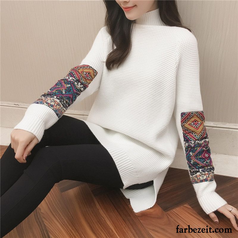 Pullover Ältere Damen Unteres Hemd Neu Nationalen Stil Mantel Pullover Allgleiches Winter Herbst Strickwaren Günstig