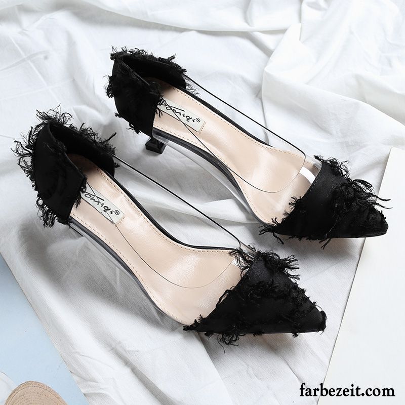 Pumps Mit Blockabsatz Schwarz Mädchen Pumps Spitze Schnürschuhe Allgleiches Damen Dünne Fersen Herbst Schwarz Frisch Neue Kaufen