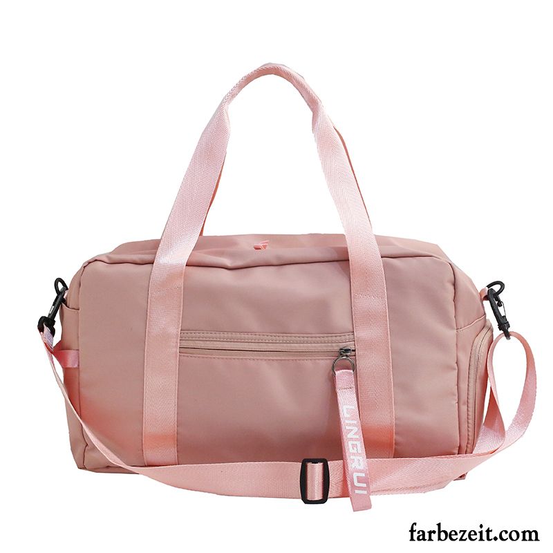 Reisetasche Damen Gepäcktasche Geschäftsreise Kurz Fitness Leichtgewicht Reisen Rosa