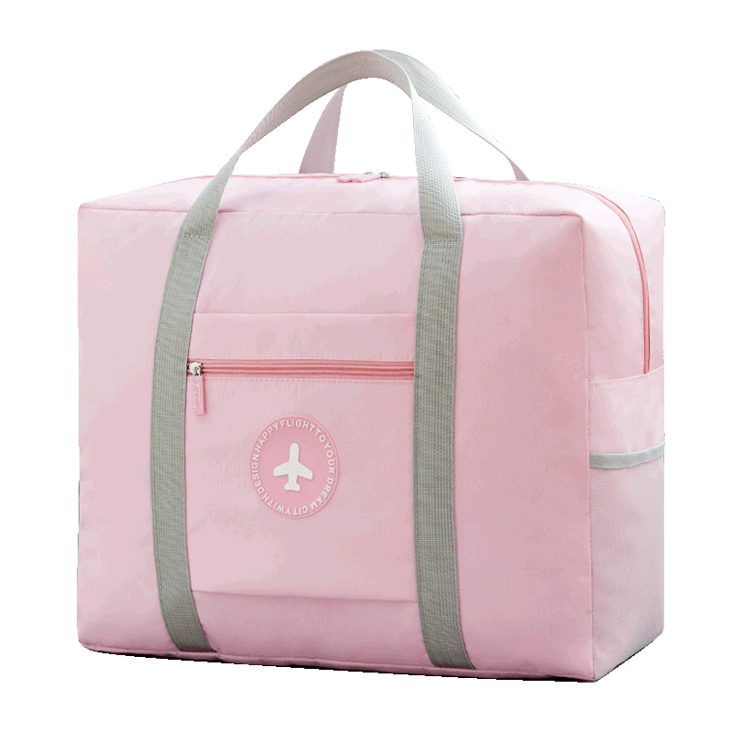 Reisetasche Damen Große Kapazität Reisen Kurz Handtasche Wasserdicht Geschäftsreise Rosa