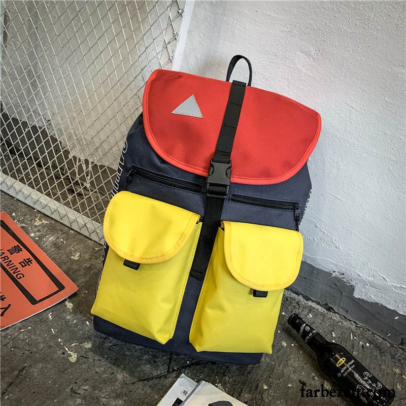 Reisetasche Damen Leichtgewicht Rucksack Herren Farbe Reisen Freizeit Blau Gelb Rot