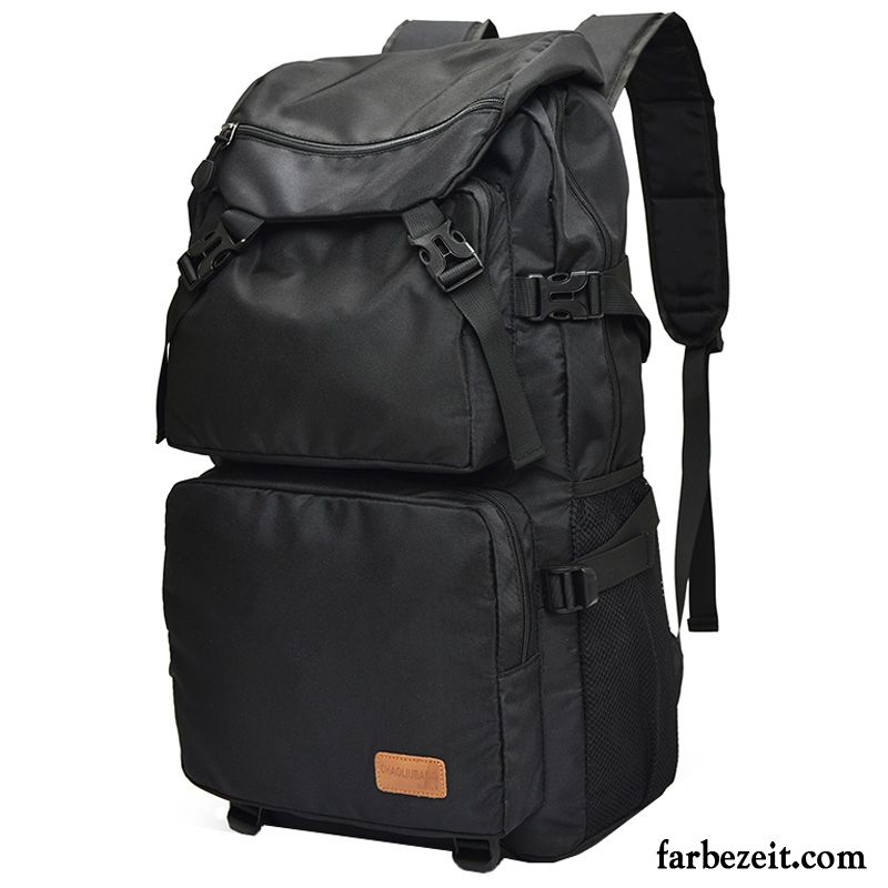 Reisetasche Herren Wander Outdoor Schultasche Rucksack Damen Freizeit Schwarz