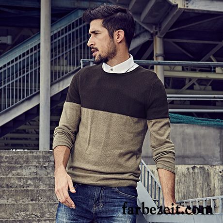 Rollkragenpullover Mann Winter Pullover Strickwaren Mode Herren Rundhals Kaufen