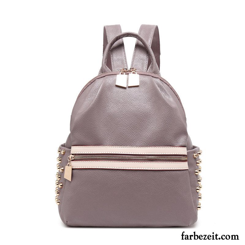 Rucksäcke Damen All Match Neu Rucksack Stern 2018 Trend Purpur Lila