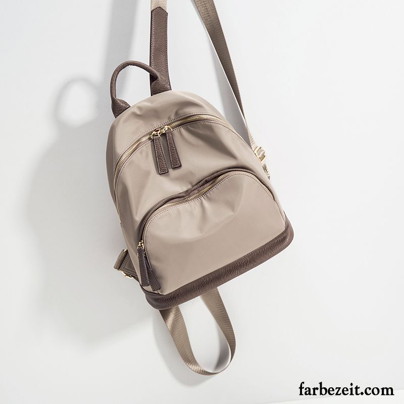 Rucksäcke Damen Persönlichkeit Rucksack Tasche Europe Freizeit Mode Khaki