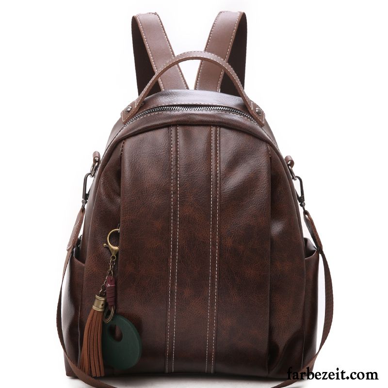 Rucksäcke Damen Texture Rucksack Super Mini Große Kapazität All Match