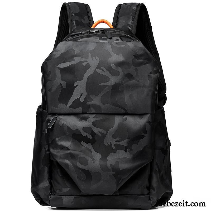 Rucksäcke Herren Computer Tasche 2018 Neu Mode Schultasche Freizeit Camouflage Schwarz