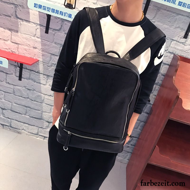 Rucksäcke Herren Mini Freizeit Neu Rucksack Tasche Groß Schwarz