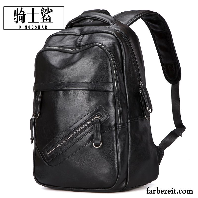 Rucksäcke Herren Tasche Rucksack Freizeit Trend Student Schultasche Schwarz