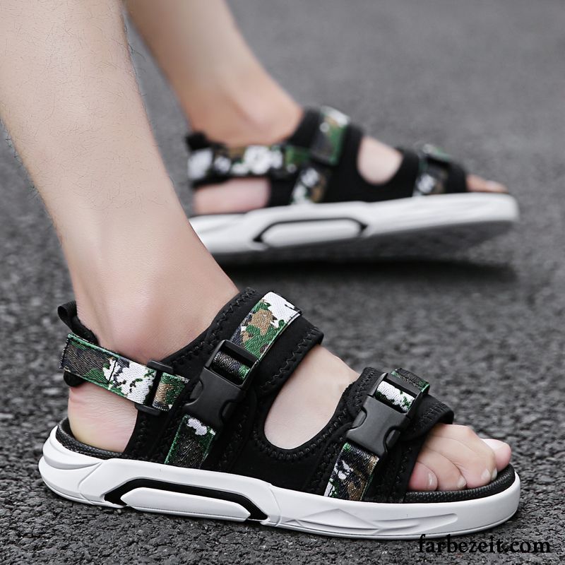 Sandalen Herren Hausschuhe Sommer Mode Allgleiches Neue Schüler Camouflage Sandfarben