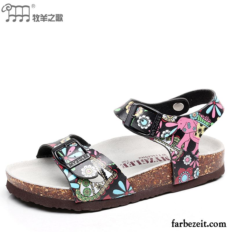 Sandalen Glitzersteinen Retro Damen Casual Sandalen Große Größe Flache Strand Schuhe Mode Rom Sommer Schüler Trend Sale