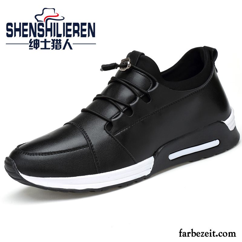 Schuhe Herren Schwarz England Allgleiches Skaterschuhe Casual Trend Sportschuhe Lederschue Feder Neue Günstig