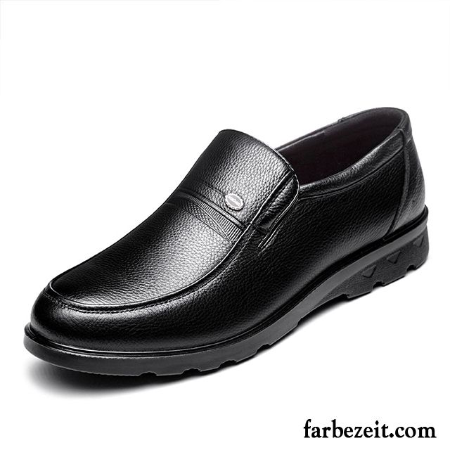 Schuhe Ledersohle Herren Casual Schuhe Feder Echtleder Rutschsicher Große Größe Lederschue Weiche Sohle