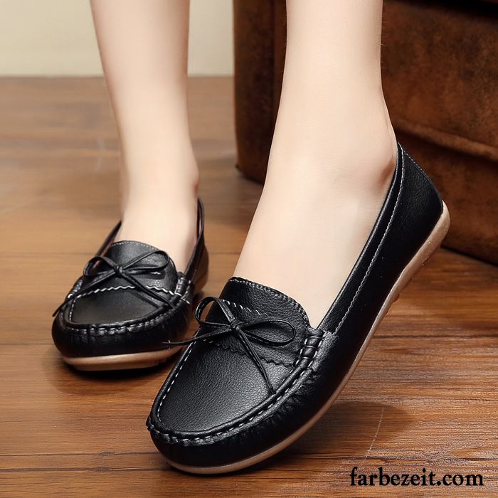 Schwarze Halbschuhe Damen Schuhe Schnürschuhe Weiche Sohle Plus Samt Halbschuhe Flache Schuhe Weiß Schwarz Kaufen