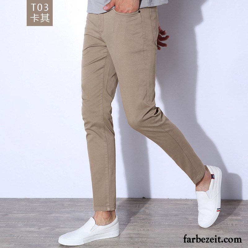 Slim Fit Jogginghose Männer Allgleiches Schlank Hose Sommer Trend Herren Freizeit Dünn Günstig