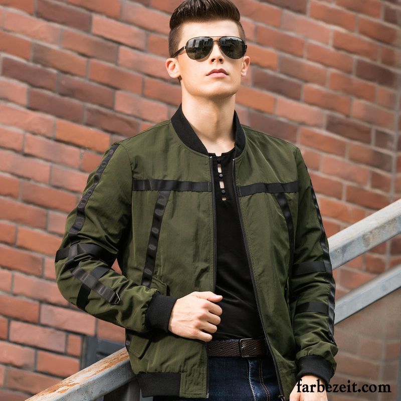 Sommer Parka Herren Überzieher Herbst Freizeit Trend Jacke Grün Pilot Neu Werkzeugbau Verkaufen