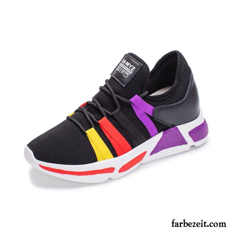 Sportschuhe Damen Allgleiches Casual Feder Trend Neue Schwarz