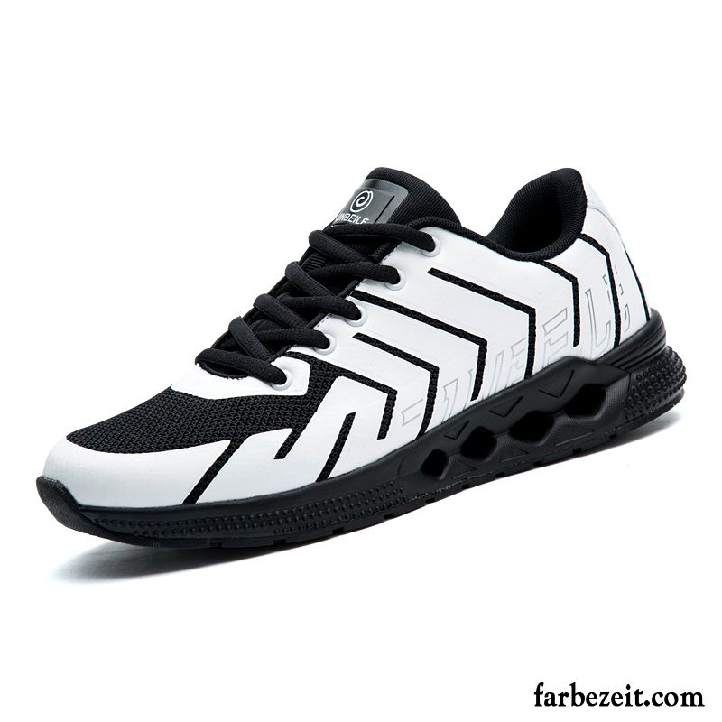 Sportschuhe Herren Laufschuhe Tragen Sommer Licht Fitness Feder Weiß Schwarz