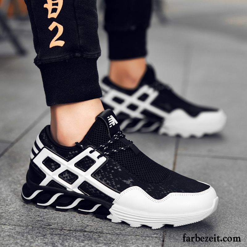 Sportschuhe Herren Skaterschuhe Trend Casual Mode Feder Laufschuhe Weiß Schwarz