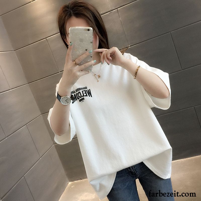 T-shirts Damen Neu Unteres Hemd Allgleiches Trend Mantel Sommer Weiß