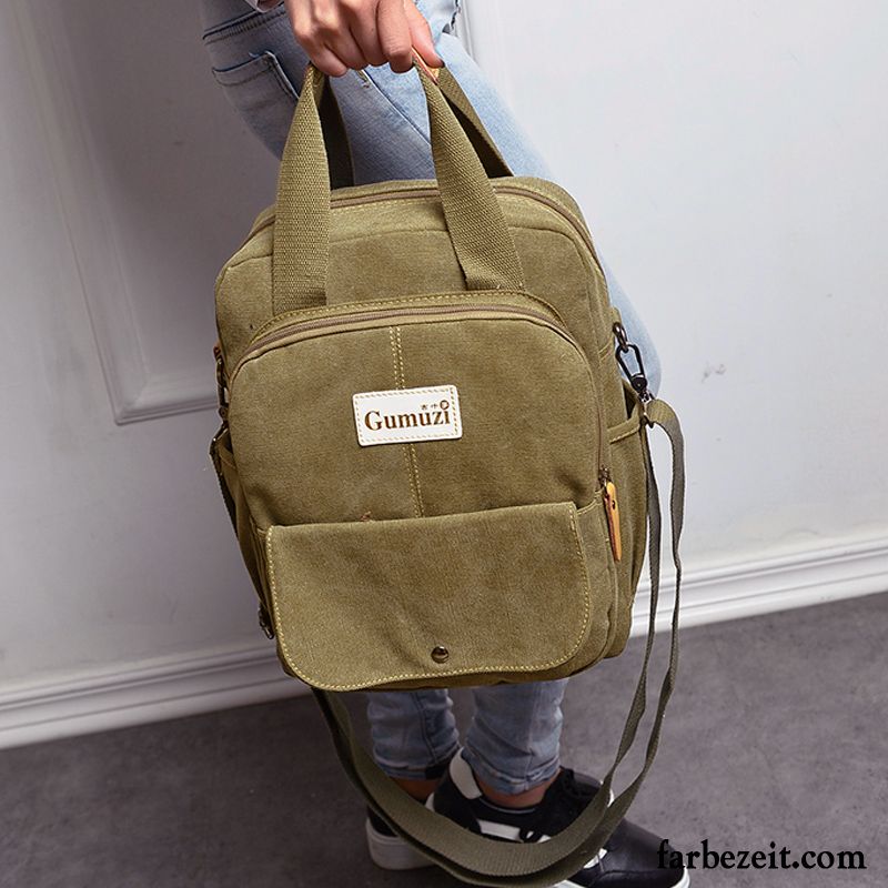 Umhängetaschen Herren Handtasche Freizeit Neu Rucksack Diagonal-paket Vertikales Army Grün