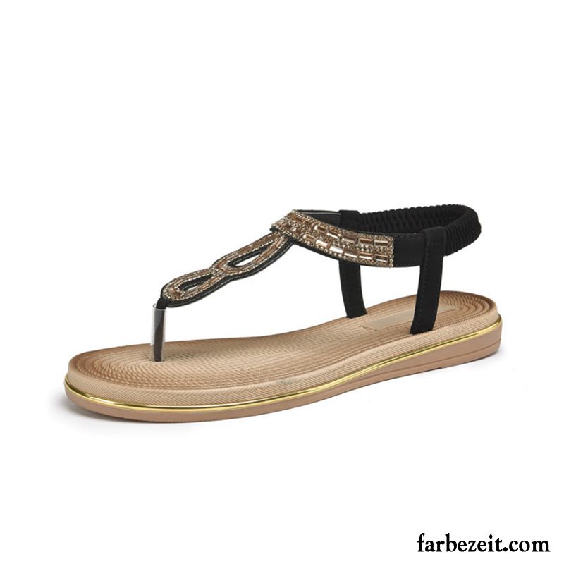 Weiße Plateau Sandalen Neue Casual Sommer Damen Schuhe Feder Flache Sandalen Billig