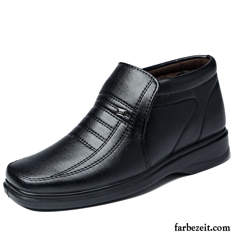 Winterschuhe Herren Baumwolle Schuhe Winter Thermische Geschäft Plus Samt Lederschue Casual Verkaufen