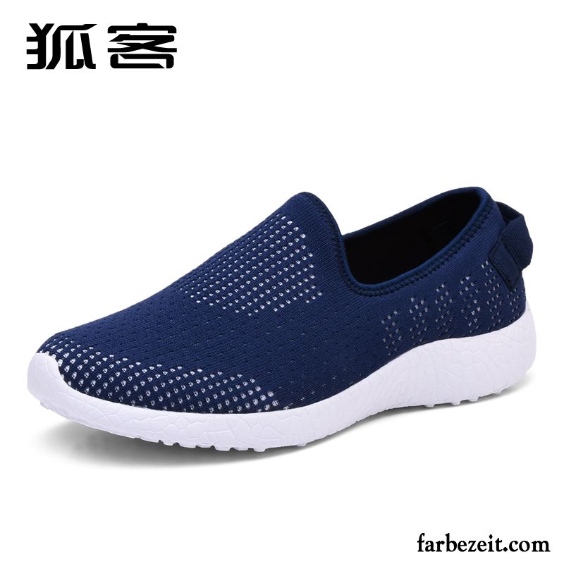 Winterschuhe Herren Gitter Casual Sommer Schuhe Fliegenschnur Skaterschuhe Feder Licht Sportschuhe Trend Billig