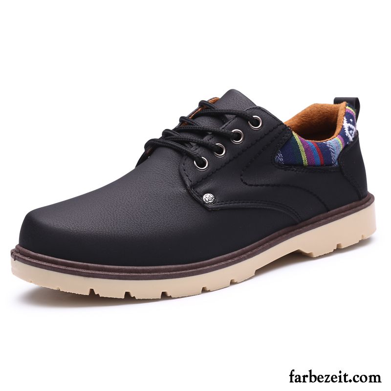 Winterschuhe Leder Wasserdicht Herren Casual Trend Neue England Lederschue Rutschsicher Feder Schuhe Arbeitsschuhe Tragen